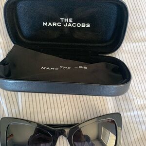 Marc Jacobs Glossy Black Sunglasses